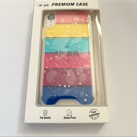 Colorful rows Apple IPhone XR Case - Picture 3 of 3